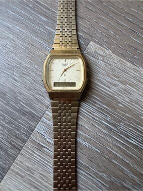CASIO analogue and digital watch